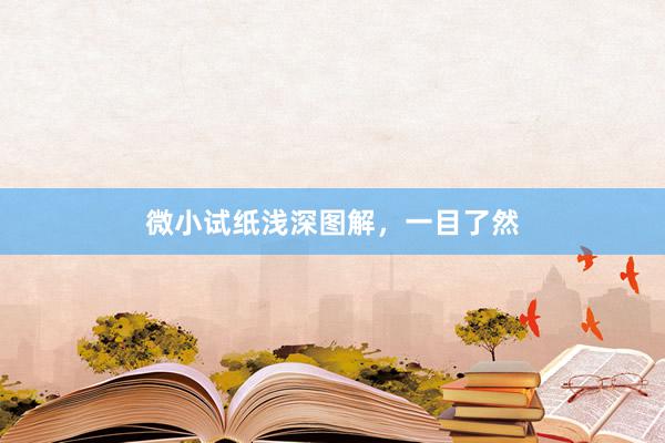 微小试纸浅深图解，一目了然